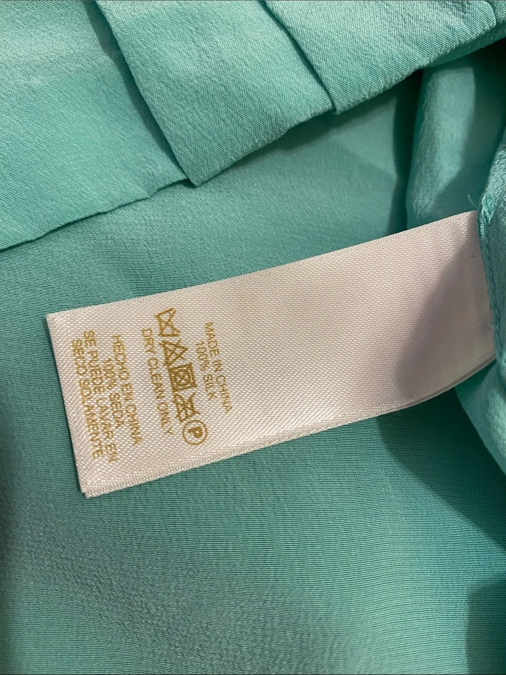 kate spade Silk Sleeveless Pleated Shell Top - Teal Green. Size 4